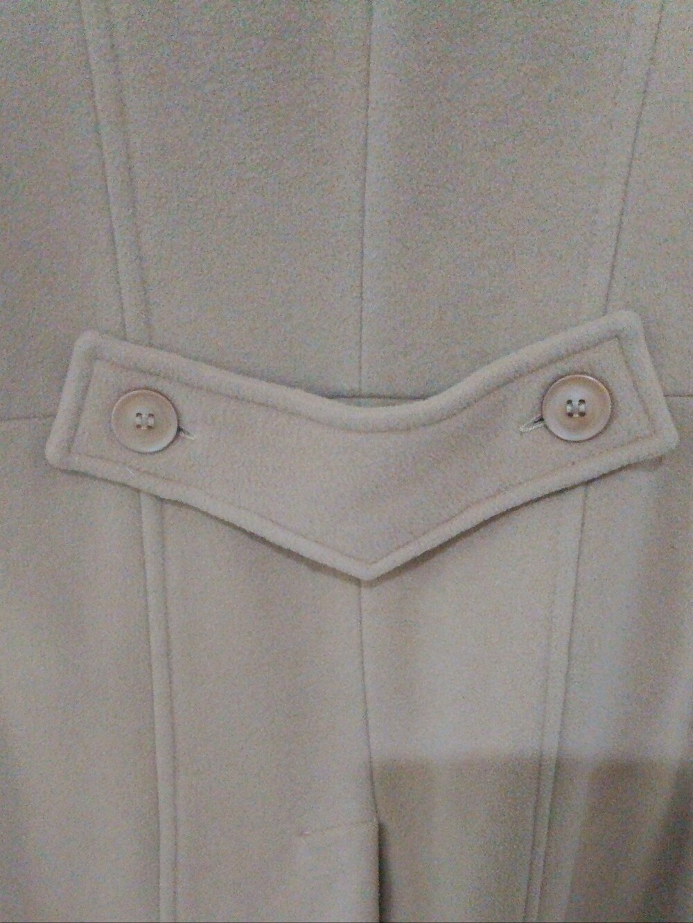 Preston & York Camel Mid-Length Wool Blend Overcoat Jacket Size 12 - Picture 5 of 8